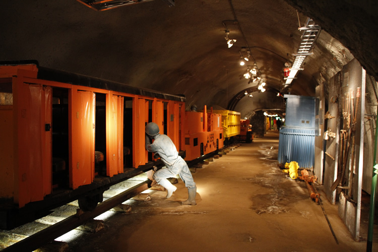 Exhibition area in the Tunnel