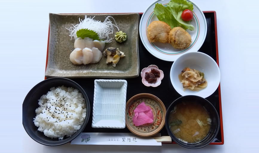 陸奥湾ホタテ定食