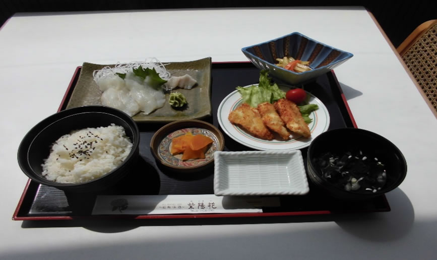 龍飛岬マツカワ定食